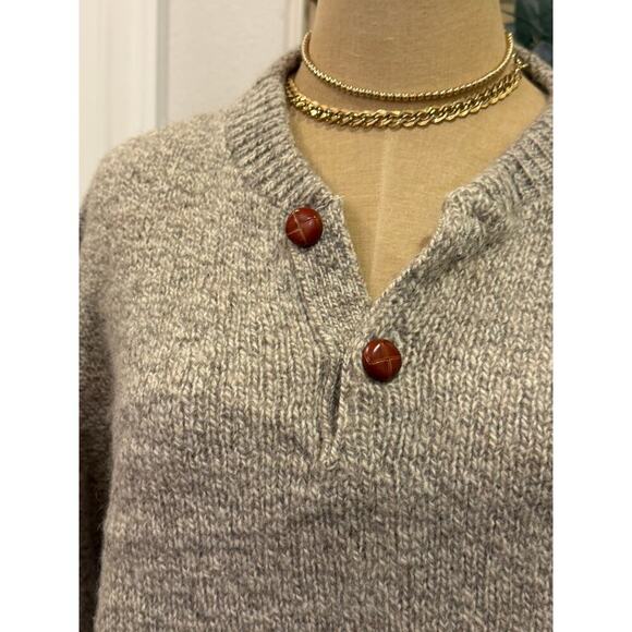 Vintage Environmental Clothing Co Wool Gray Sweater size L md in usa - Picture 8 of 8